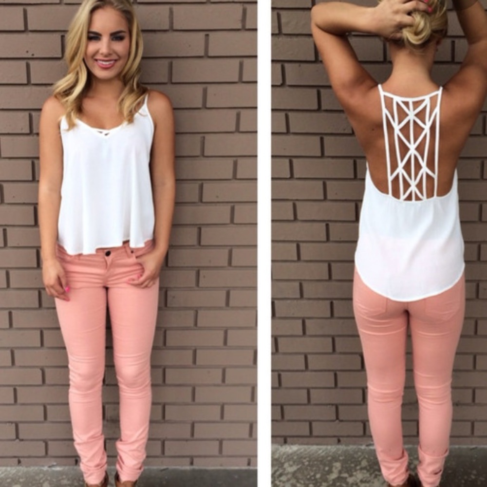 Dainty hooligan white web tank